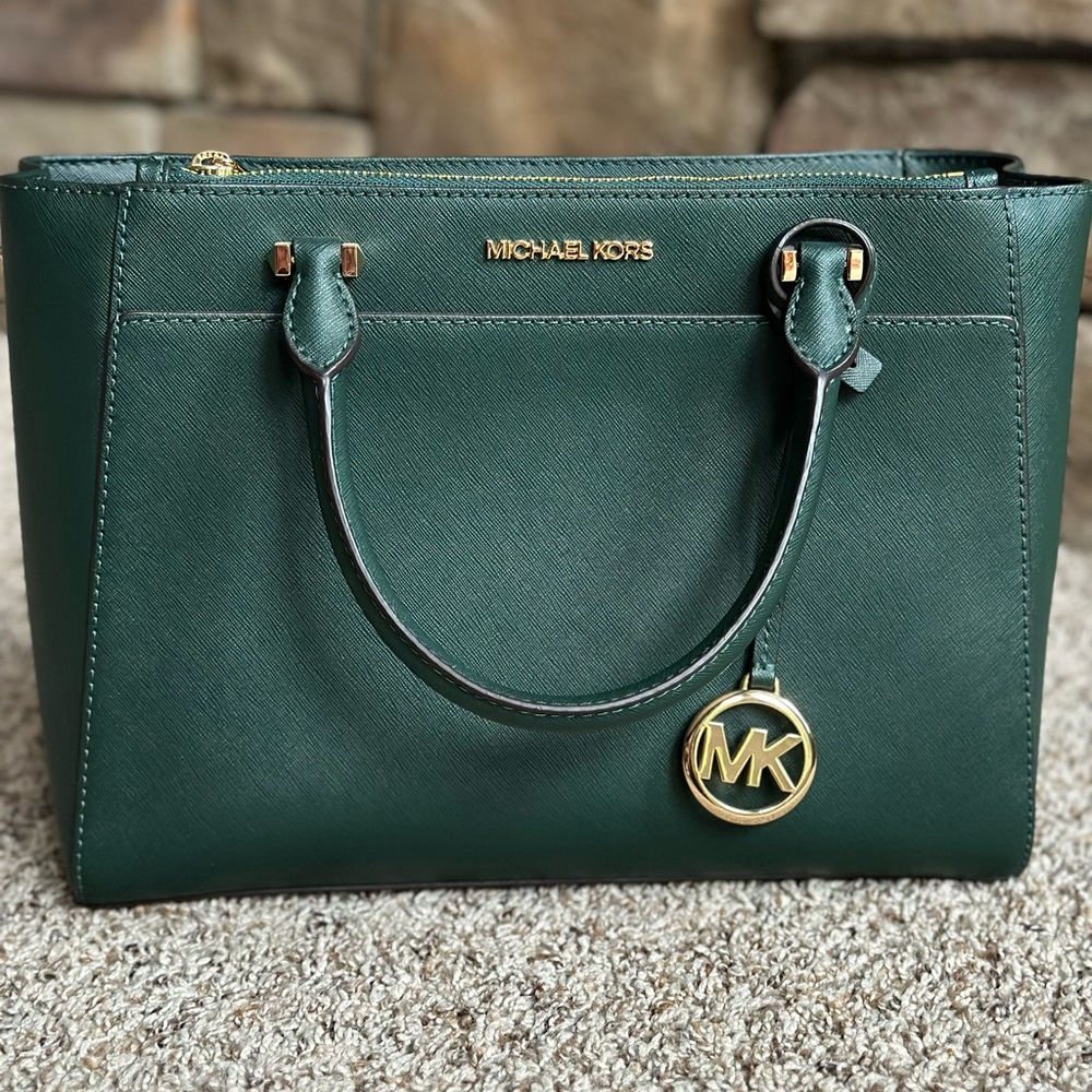Green Michael Kors Tote